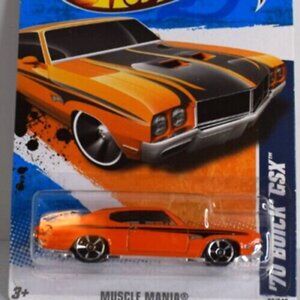 2010 Hot Wheels '70 Buick GSX 5/10 83/240 Muscle Mania Orange 1:64 New on Card